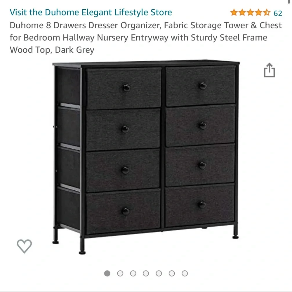 Dresser organizer 8 drawer